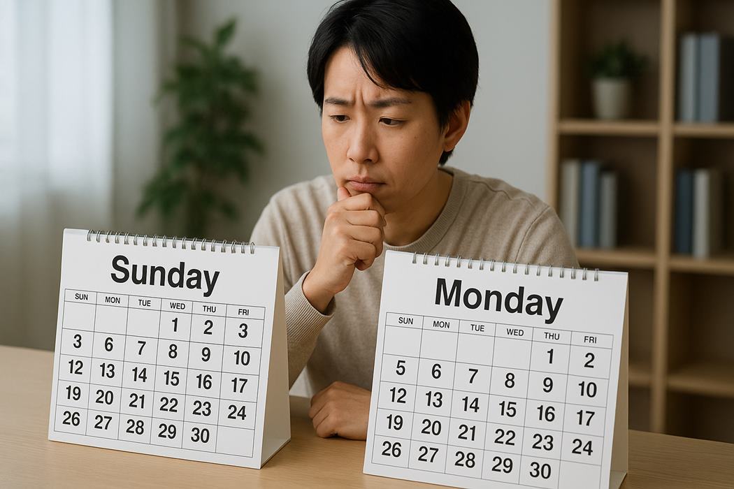 一週間の始まりは何曜日?法律と習慣や世界と日本の違いとは | アスネタ